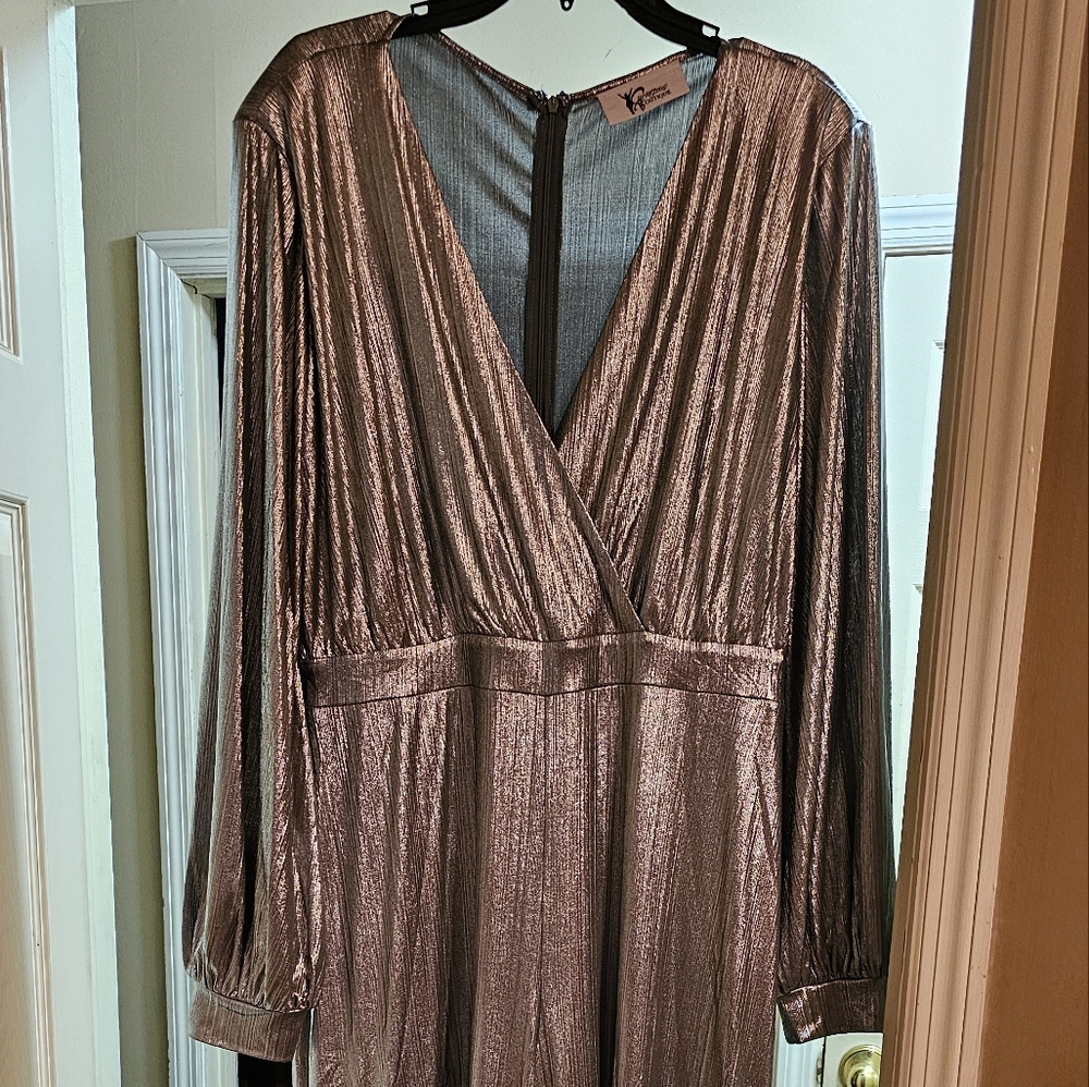Metallic Silver Jumpsuit